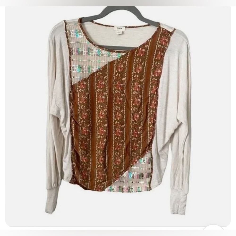 NWT Anthropologie Tiny brand Long sleeve top Size XS